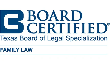 Board Certified, Texas Board of Legal Specialization, Family Law
